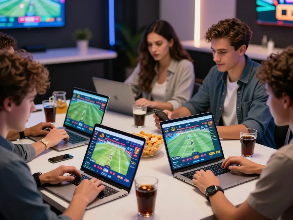 Engaged players accessing link vào fb88 for sports betting excitement in a modern gaming environment.