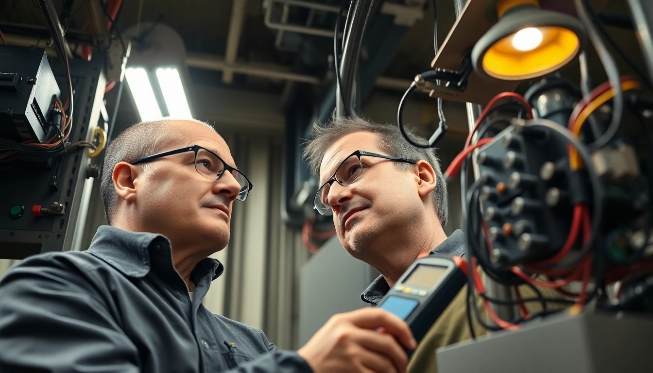 Conducting a DGUV V3 Prüfung on electrical devices to ensure workplace safety.