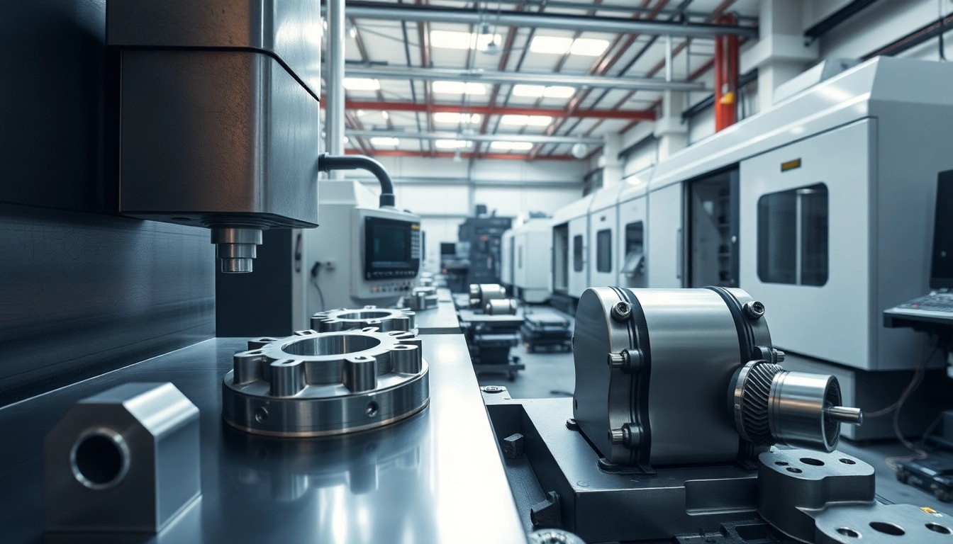 5 achs cnc fräsen dienstleister zeigt präzise CNC-Maschinen in modernem Arbeitsumfeld.