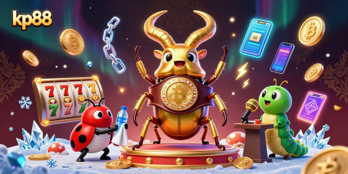 Bet on kp88 with exciting slot reels and dynamic game elements in a lively casino scene.
