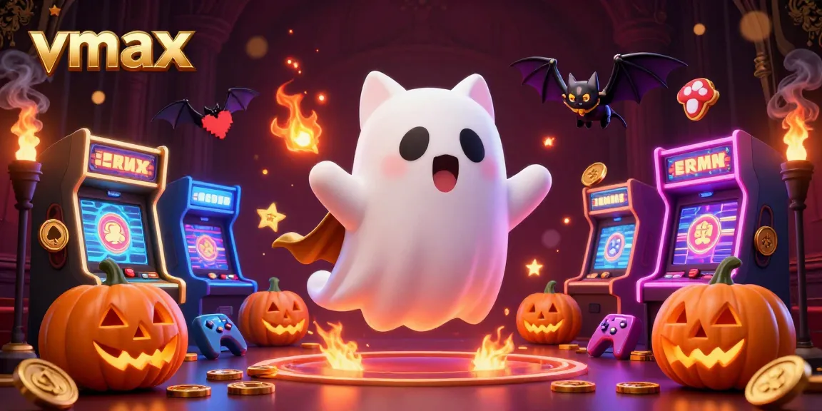 Engage with vmax at the haunted casino mansion filled with captivating games and vibrant characters.