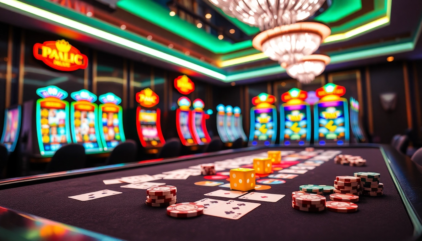 Experience the excitement of 789P with vibrant casino tables and high-quality gaming elements.