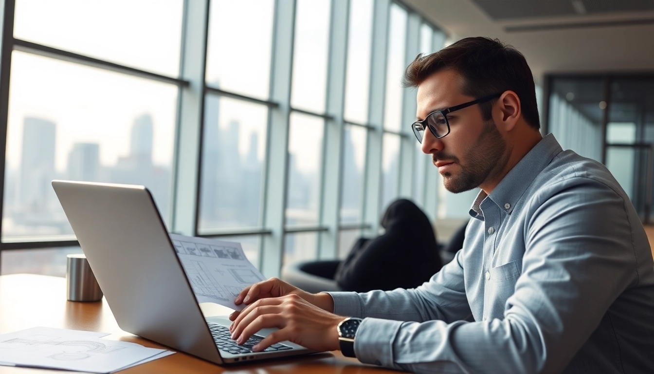 Headhunter Ingenieure analysiert Lebensläufe in einem modernen Büro.