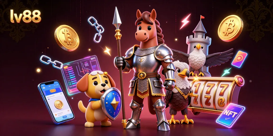 Experience thrilling gambling adventures at lv88 with a vibrant 3D casino scene featuring medieval characters.
