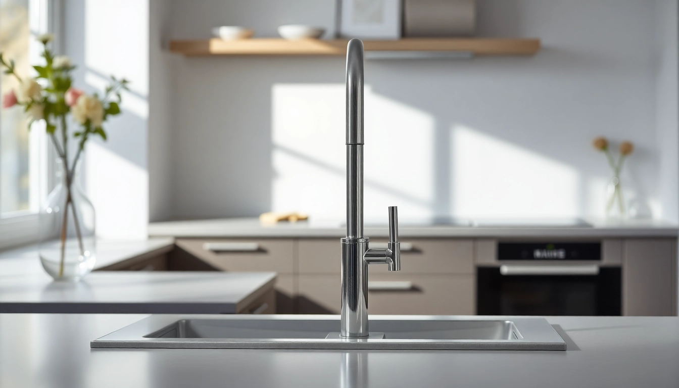 Showcasing an advanced akku staubsauger cleaning in a stylish kitchen, demonstrating efficient cord-free performance.