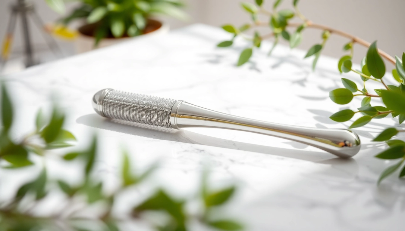 Derma roller mit feinen Nadeln, ideal für effektive Hautpflege und mikro-dermabration.