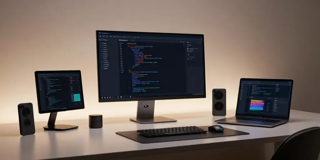 Gadget-Nachrichten und neueste Technologieprodukte in modernem Arbeitsumfeld.