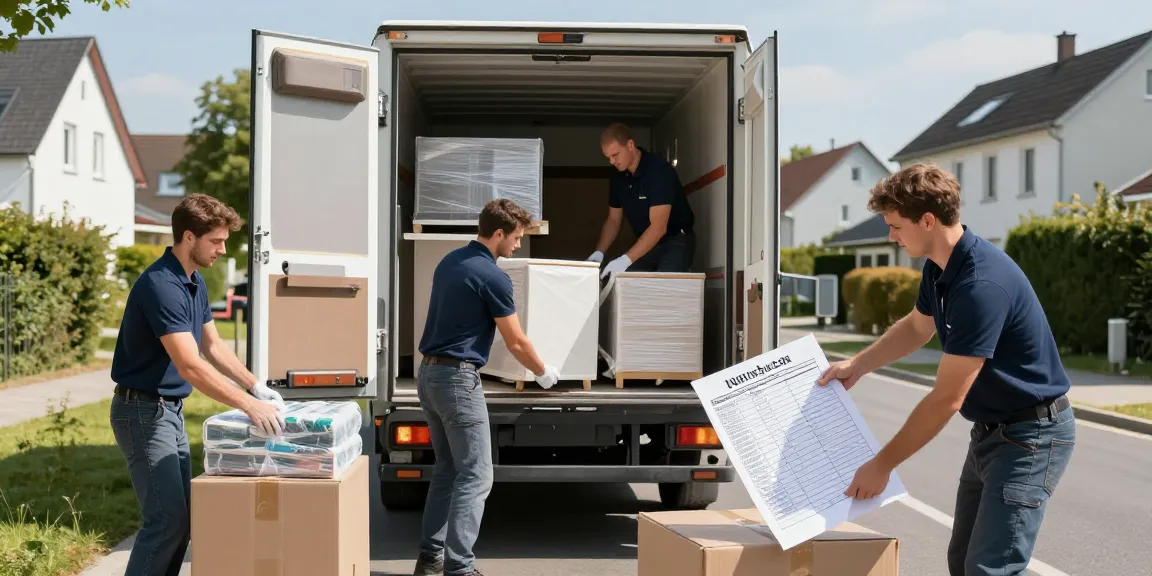Umzugsunternehmen Ludwigshafen bei der effizienten Möbelmontage in einem Wohngebiet.