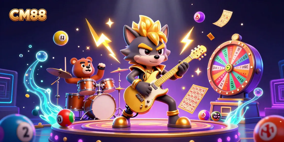 Experience thrilling gameplay at CM88 with vibrant illustrations of casino fun and excitement.
