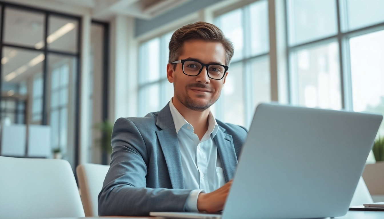 Headhunter Schweiz bespricht Einstellungsmöglichkeiten in einem modernen Büro.