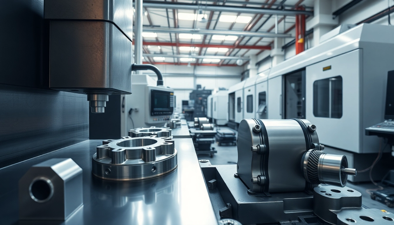 5 achs cnc fräsen dienstleister zeigt präzise CNC-Maschinen in modernem Arbeitsumfeld.