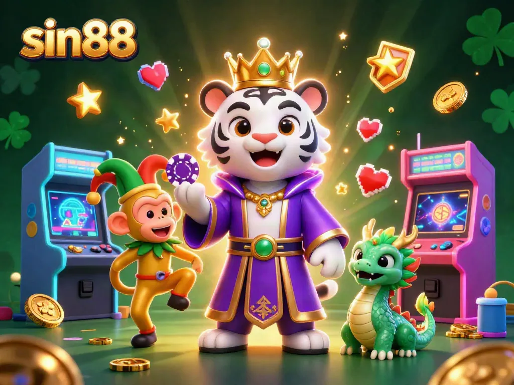Experience thrilling gameplay at sin88 with vibrant scenes of casino adventure and fortune.