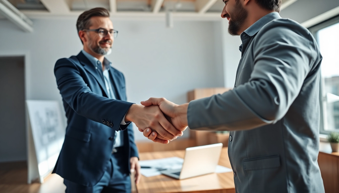 Headhunter Ingenieure bespricht Chancen mit Ingenieur in modernem Büro.