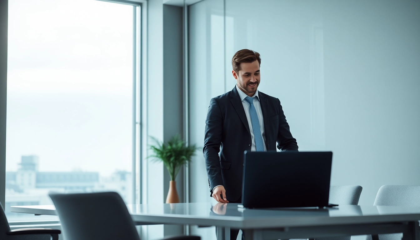 Headhunter IT berät einen IT-Kandidaten in einem modernen Büro.