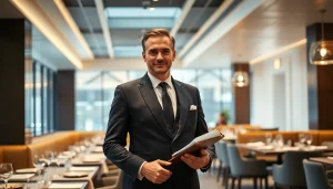 Headhunter Gastronomie inspiriert bei der Personalvermittlung in einem stilvollen Restaurant ambiente.