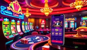 Experience engaging online gambling at https://789winjj.com/ with vibrant slot machines and poker tables.
