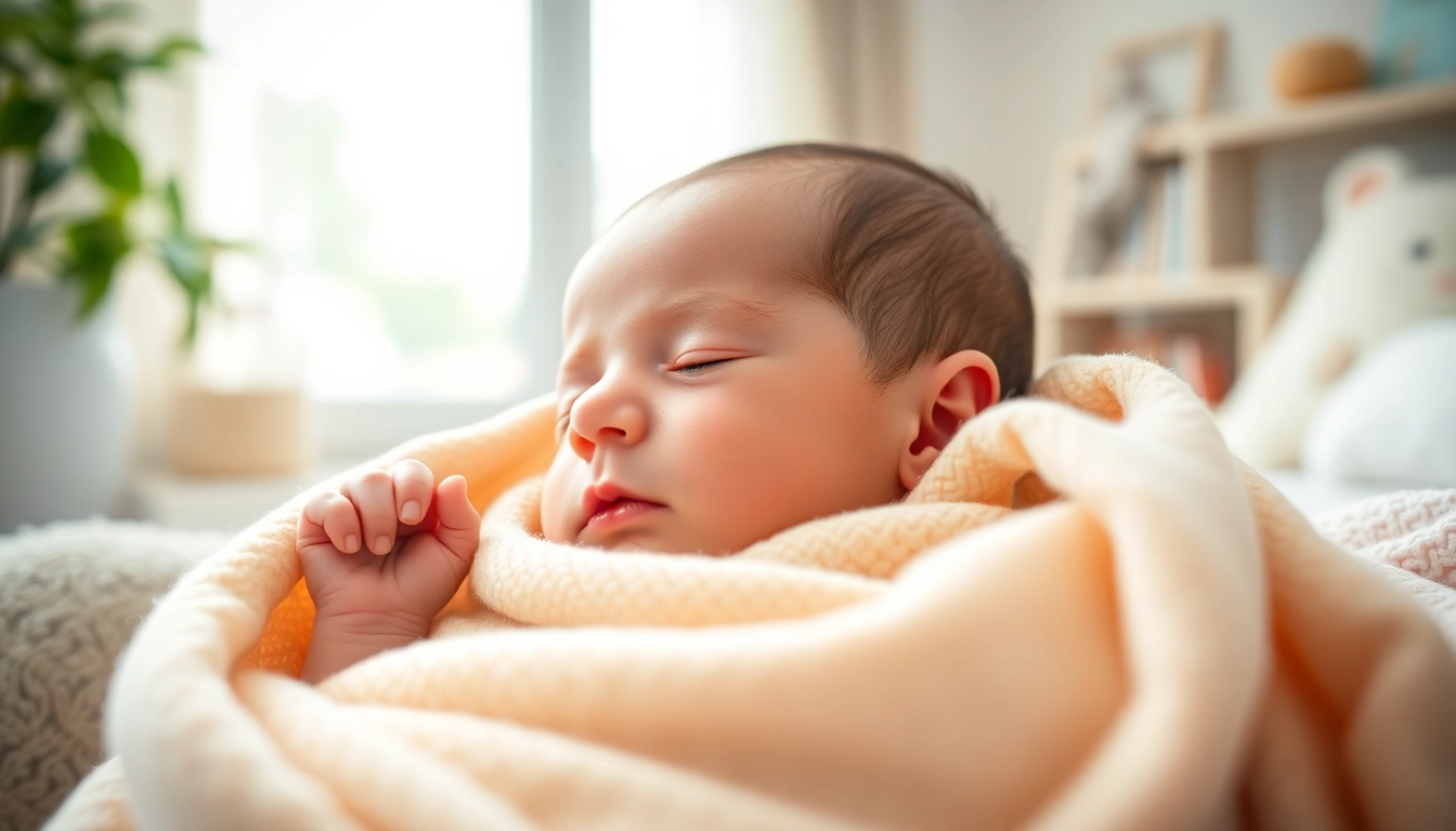 Neugeborenes Babyshooting in einem gemütlichen Zuhause mit sanftem Licht und beruhigenden Farben.