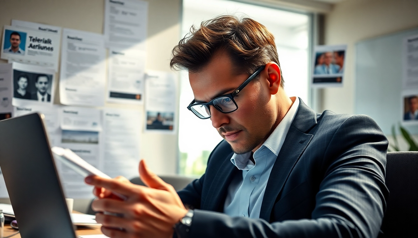 Headhunter IT bei der Arbeit, um talentierte IT-Profis zu finden.