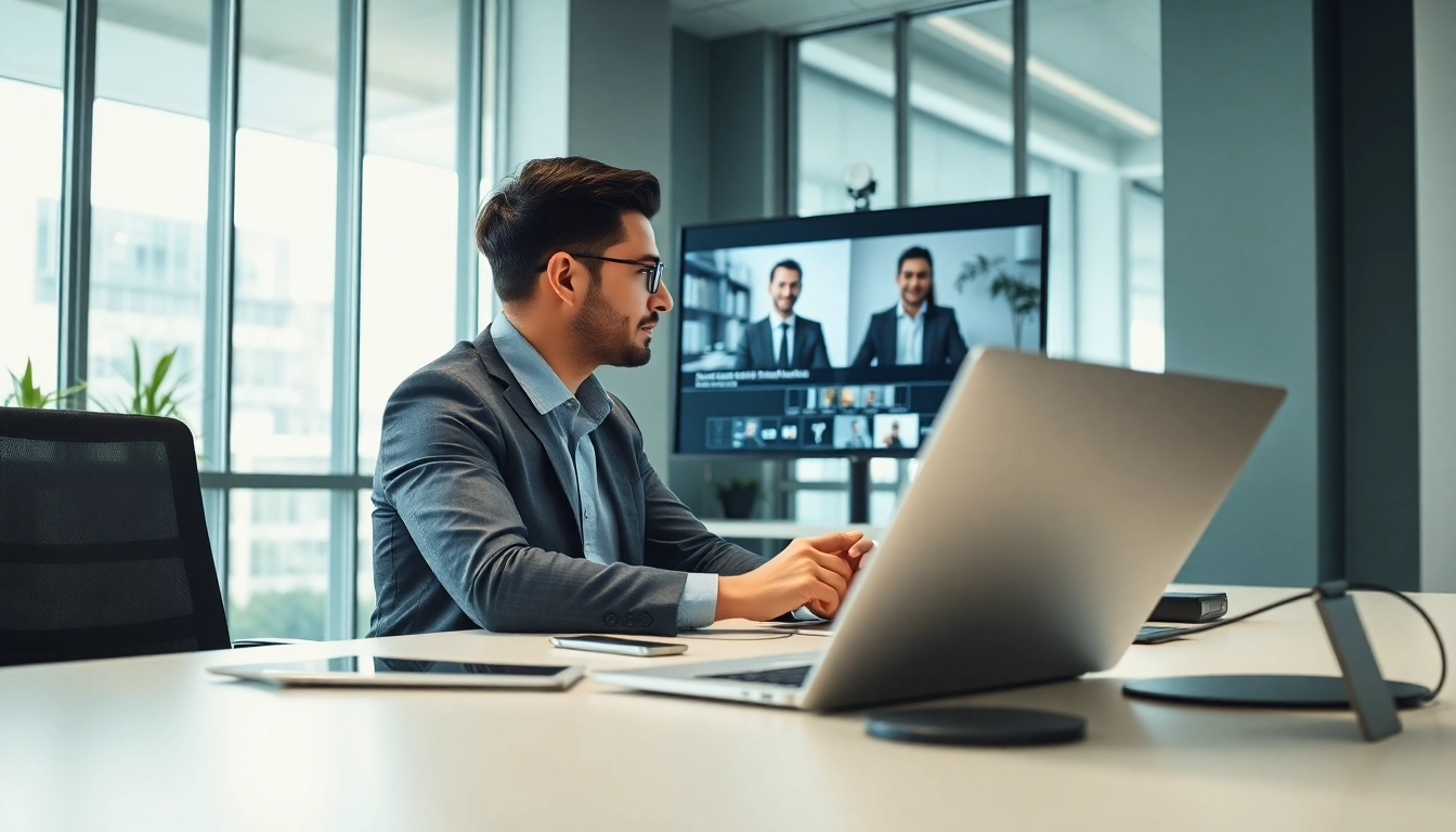 Headhunter IT actively engaging with candidates in a modern recruitment office.