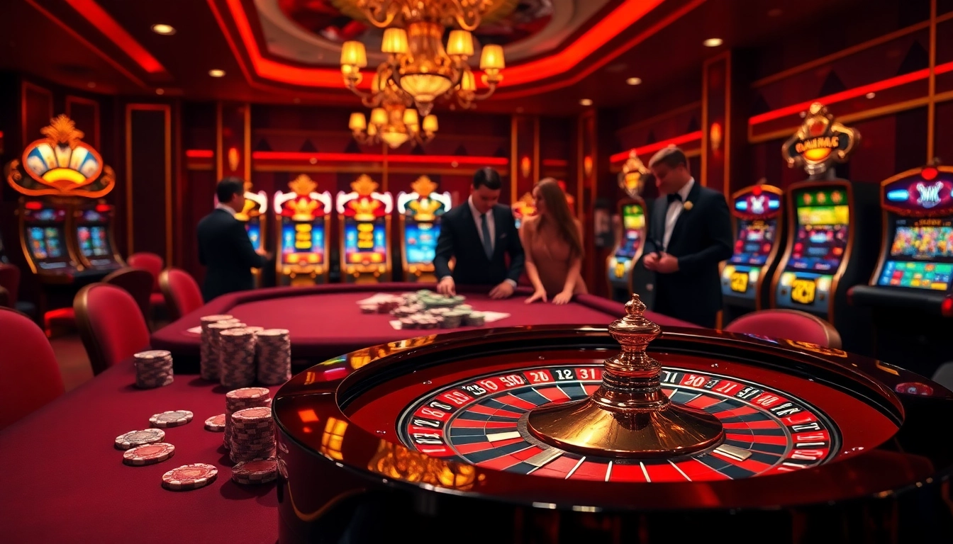 Engaging players at the s8 casino poker table with high-stakes excitement and vibrant roulette.