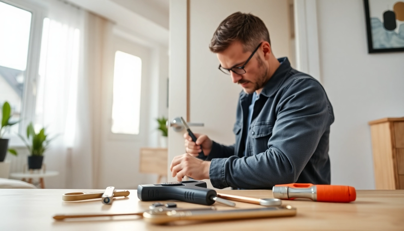 Türöffnung Berlin durch einen professionellen Schlüsseldienst in einer modernen Wohnung.