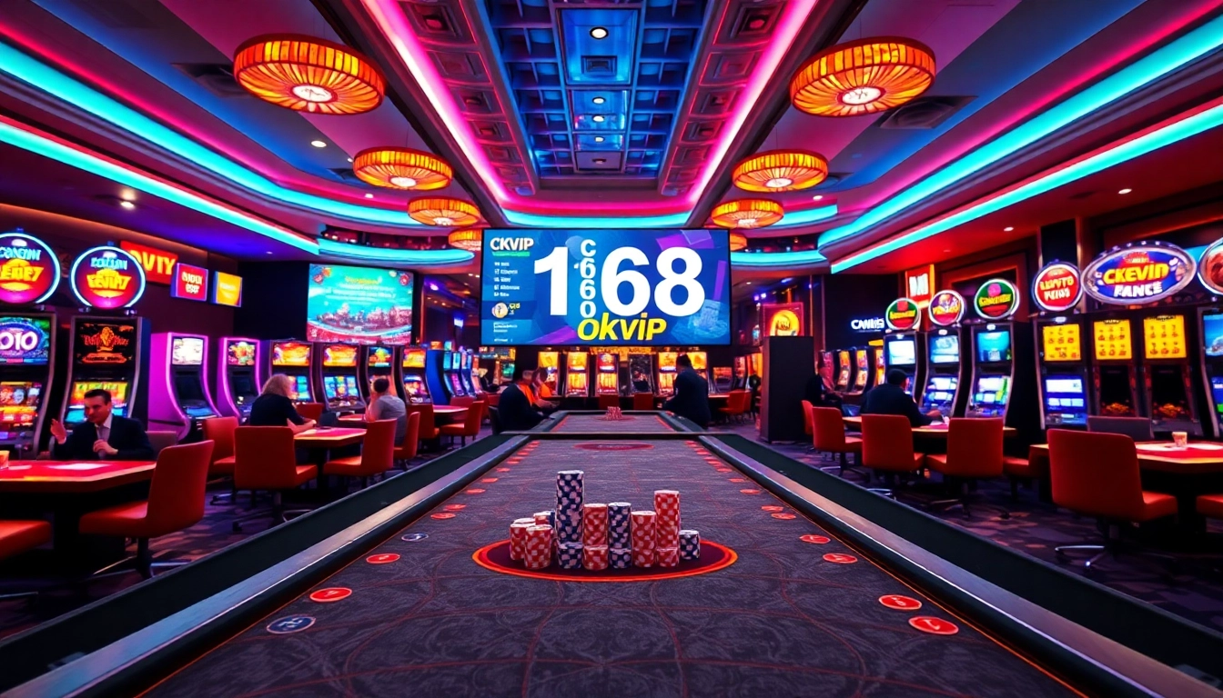 Experience the thrill of c168 okvip in a vibrant online casino setting, featuring exciting games and dynamic atmosphere.